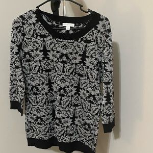 Black and silver sweater